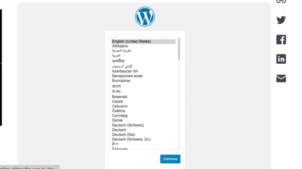 WordPress Language